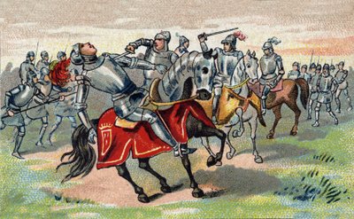 Wojna stuletnia: Jean Talbot (1390-1453) (John Talbot) 1. hrabia Shrewsbury, 7. baron Talbot Knight of the Garter w 1424 zabija w bitwie pod Castillon w 1453. autorstwa Unknown artist