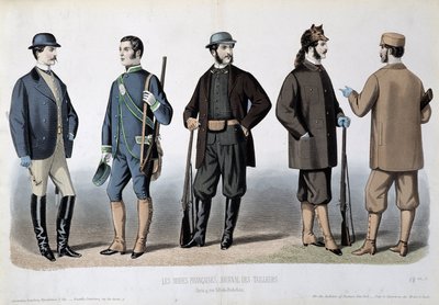 Stroje myśliwskie, „Le Journal des tailors”” autorstwa Unknown artist