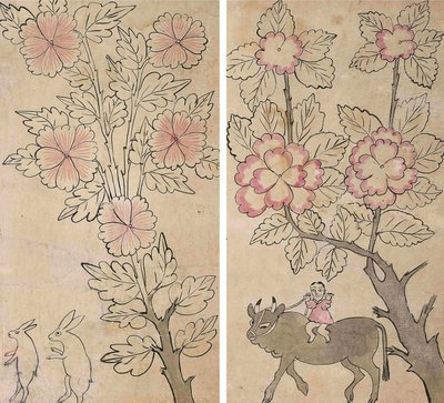 Hwajoyeongmodo autorstwa Unknown artist