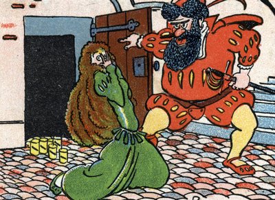 Ilustracja do filmu "Bluebeard" autorstwa Unknown Artist