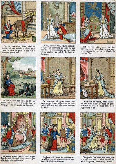 Ilustracja do Donkey Skin, opowieść Charlesa Perraulta. autorstwa Unknown artist