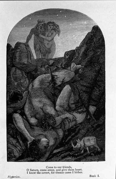 Ilustracja do „Hyperiona” poety Johna Keatsa (1795-1821) XIX wiek autorstwa Unknown artist