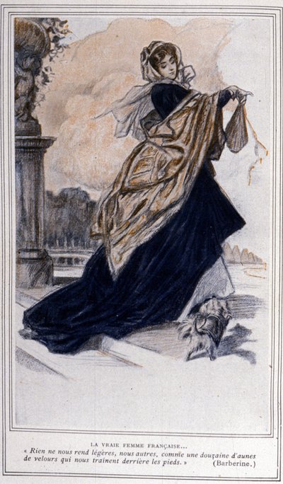 Ilustracja do sztuki teatralnej „Barberine” stworzonej w 1835 roku przez Alfreda de Musset (1810 - 1857). autorstwa Unknown artist