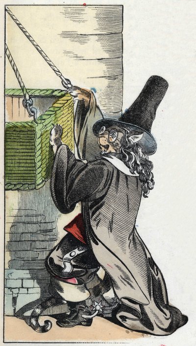 Ilustracja do bajki „Straszny Raminagrobis i myszy”””””””””””””””””””””””””””””””””””””””””””””””””””. W „Opowieściach z domu dla najmłodszych””. Anonimowy rycina z XIX wieku. autorstwa Unknown artist
