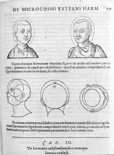 Obraz fizjonomii z „Collectio Operum” Roberta Fludda (Robertus de Waves). Londyn 1617 autorstwa Unknown artist