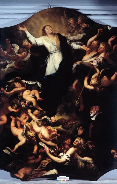 Niepokalane Poczęcie ze św. Filipem Neri (obraz autorstwa Unknown artist