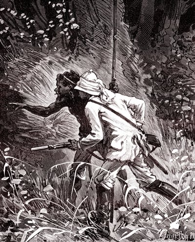 Na polach gumowych (Hevoea) w dżungli Gujany autorstwa Unknown artist