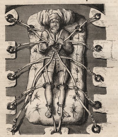 Przesłuchanie Roberta Francois Damiensa (Robert-Francois Damier autorstwa Unknown artist