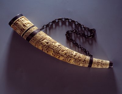 Ivory Oliver mocuje się na srebrze. 1050-1100. Paryż, Luwr autorstwa Unknown artist