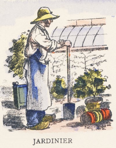 J: ogrodnik autorstwa Unknown artist