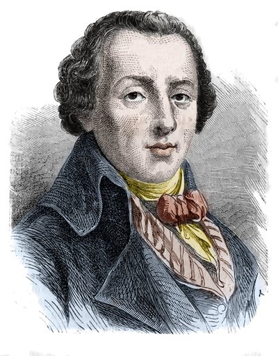 Jean-Antoine (Jean Antoine) Roucher (1745-1794), poeta francuski. autorstwa Unknown artist
