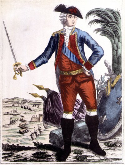 Jean-Baptiste Donatien de Vimeur, hrabia Rochambeau (1725 - 1807), generał porucznik Armii Królewskiej, dowódca armii francuskiej w Ameryce autorstwa Unknown artist