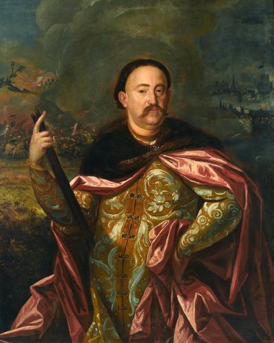 Jan III Sobieski - Portret Jana III Sobieskiego (1629-1696), Króla Polski i Wielkiego Księcia Litewskiego - Anonim - Ostatnia ćw. XVII w. - Olej na płótnie - 128x108,5 - Muzeum Pałac w Wilanowie autorstwa Unknown artist