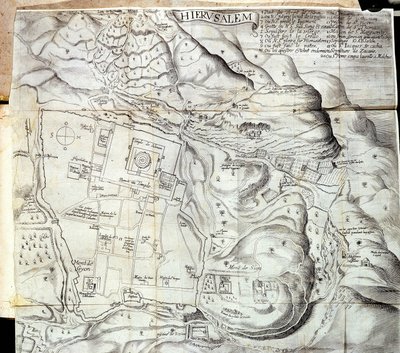 Jerozolima - w „Podróży Lewantu dokonanej na rozkaz króla w roku 1621”, wydanej w 1629 roku autorstwa Unknown artist