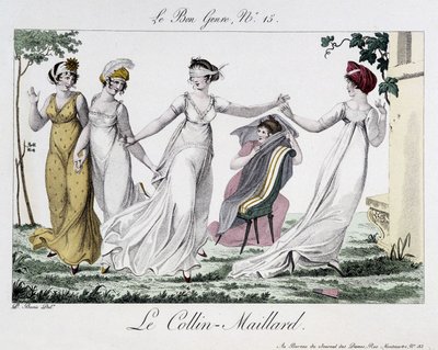 Gra Colina-Maillarda (Colin Maillard) - w gatunku „Le Bon”, nr 14, początek XIX wieku autorstwa Unknown artist
