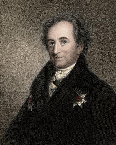 Johann Wolfgang autorstwa Goethego 1749-1832 - rycina - XIX wiek autorstwa Unknown artist