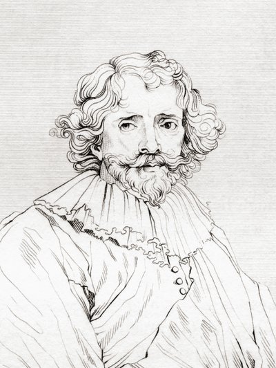 Johannes Vorstermans, ok. 1643 – ok. 1700. Z książki „The Historic Gallery of Portraits and Paintings” (Historyczna galeria portretów i obrazów), opublikowanej w 1808 roku. autorstwa Unknown Artist