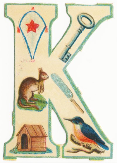 O: Owady, latawce, kangury, drzewa iglaste, budy, zimorodki (czarny lito) autorstwa Unknown artist