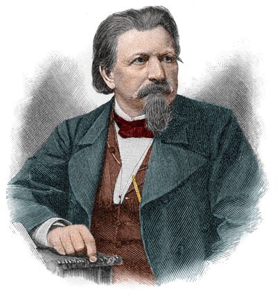 Karl Ferdinand Gutzkow (1811-1878), niemiecki pisarz, dramaturg i dziennikarz. autorstwa Unknown artist