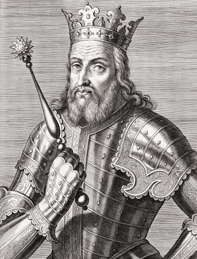 Król Portugalii Alfons IV. Portret. autorstwa Unknown artist