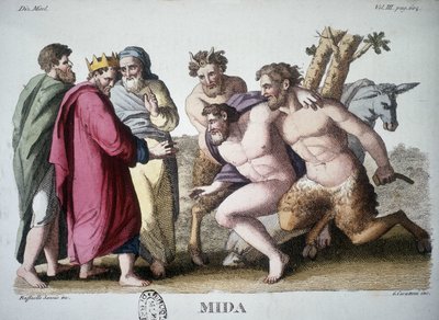 Król Midas - grawer autorstwa Unknown artist