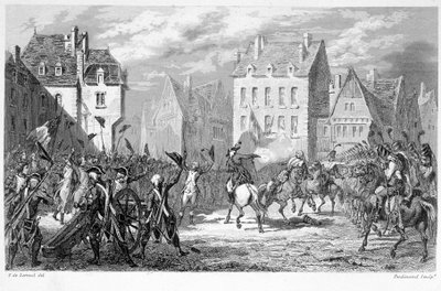Gwardia Narodowa Varennes (22 czerwca 1791) - w „Fasttes de Gardes Nationales de France” autorstwa Unknown artist