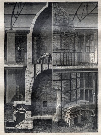 Produkcja wazonów w fabryce Sevres - Grawerowanie w „La Science francaise”” autorstwa Unknown artist