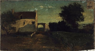 La porte de Clamart (), ok. 1850, między 1845 a 1855 (olej na drewnie) autorstwa Unknown artist