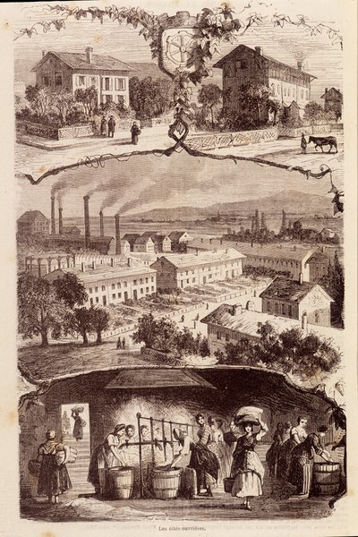 Cytaty pracy we Francji w XIX wieku. autorstwa Unknown artist