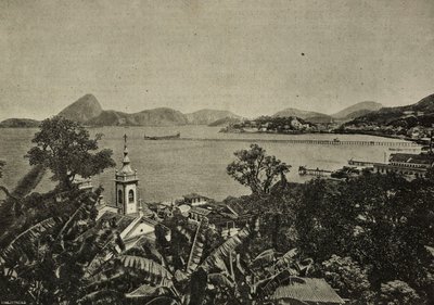 Plaża Lapa, Rio de Janeiro, Brazylia, rycina ze zdjęcia Vittorio Borona z L
