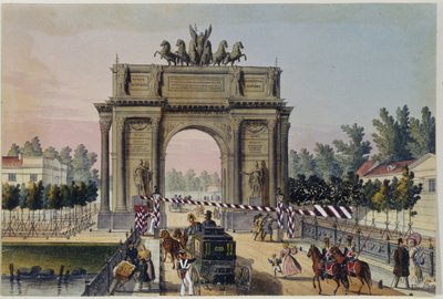 Łuk triumfalny w Sankt Petersburgu (Album Marie Taglioni autorstwa Unknown artist