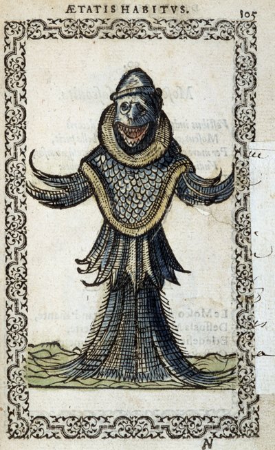 Le monine marin - w „”Habits et effigies”” Jeana Sluperiusa autorstwa Unknown artist