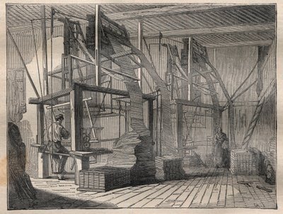 Tkanie jedwabiu - Grawerowanie w „”La Science francaise”” autorstwa Unknown artist