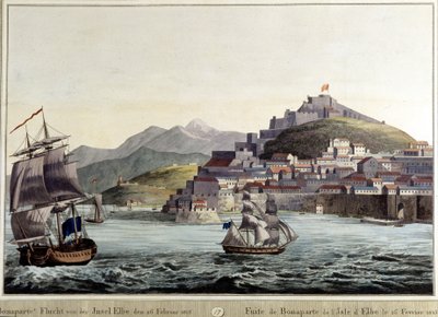 Wyciek Napoleona Bonaparte z wyspy Elba 26.02.1815. autorstwa Unknown artist