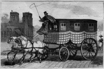 Les Omnibus de Paris w XIX wieku: Szkot - rycina z 1892 r. autorstwa Unknown artist