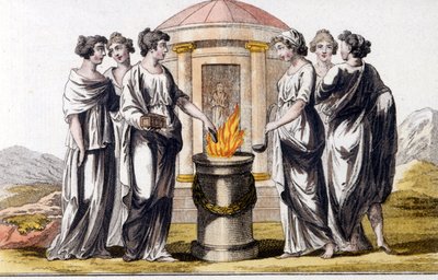 Les Vestales. Rycina z początku XIX wieku. autorstwa Unknown artist