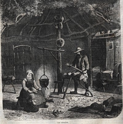 Les sabotażyści. grawerowanie XIX wieku autorstwa Unknown artist