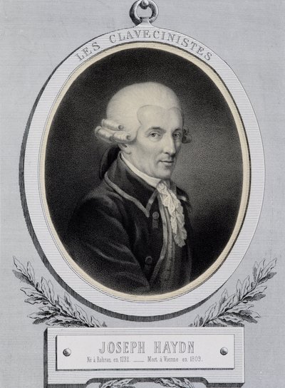 Medalion portret muzyka Franza Josepha Haydna (1732-1809) autorstwa Unknown artist