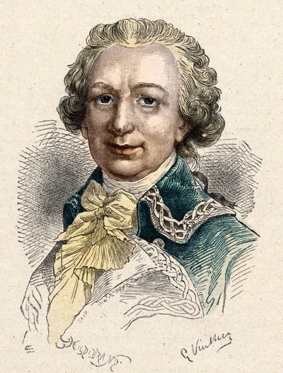 Louis Antoine, hrabia Bougainville (1729-1811), francuski nawigator. autorstwa Unknown artist