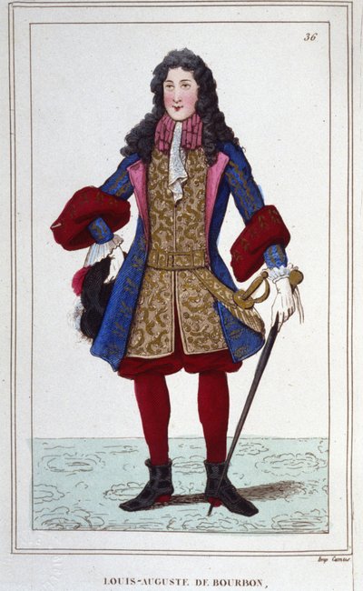 Ludwik Auguste de Bourbon, książę Maine (1670-1736). Francuski książę. autorstwa Unknown artist