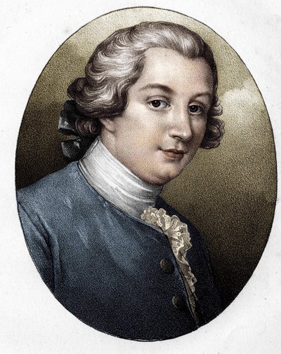 Louis Gresset (1709-1777), francuski pisarz. autorstwa Unknown artist
