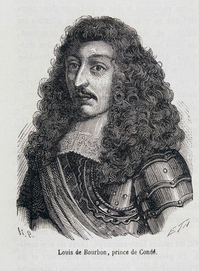 Ludwik II Burbon, książę Conde (Bourbon-Conde), znany jako Le Grand Conde (1621-1686). autorstwa Unknown artist