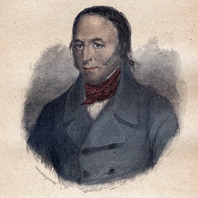 Louis Marie de Lahaye baron następnie wicehrabia de Cormenin (1788 1868) francuski prawnik i broszura polityczna, grawerowanie autorstwa Unknown artist