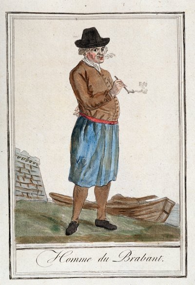 Mężczyzna z Brabancji (Belgia). autorstwa Unknown artist