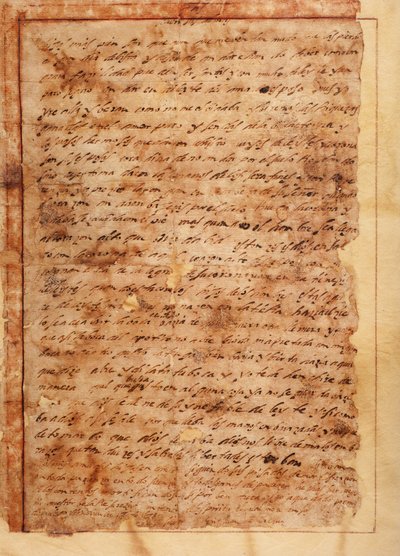 manuscrito. Carta nº 7 aos monges de Beas de Segura. Papel. 18 de novembro de 1585. polonês autorstwa Unknown artist