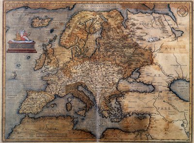 Mapa Europy autorstwa Unknown artist