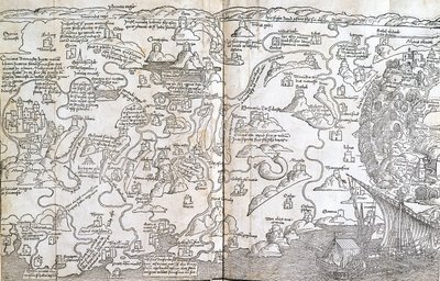 Mapa Palestyny – w „Świętych peregrynacjach” Bernarda de Breydenbach autorstwa Unknown artist
