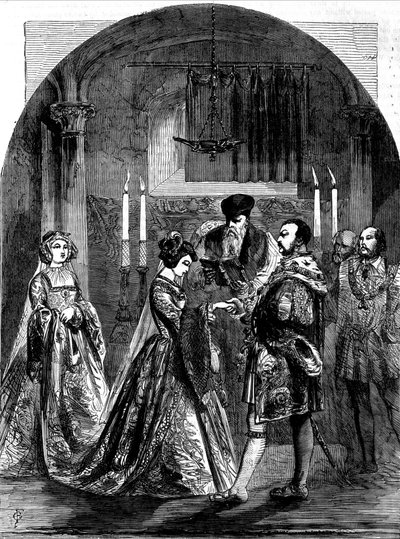 Małżeństwo Anny de Boleyn (Anna lub Ann Bolin i Anne Bullen autorstwa Unknown artist