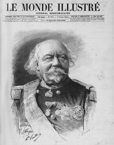 Marszałek Canrobert (1809 - 1895). Ogłosił swoją śmierć 24 stycznia autorstwa Unknown artist