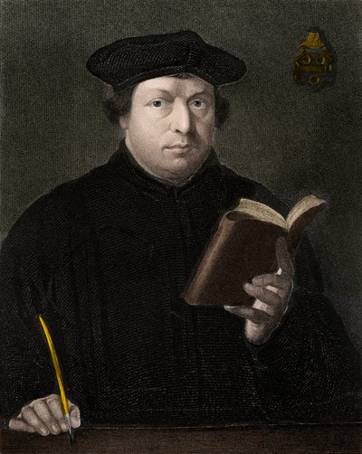 Marcin Luter 1483-1546 - rycina - XIX wiek autorstwa Unknown artist